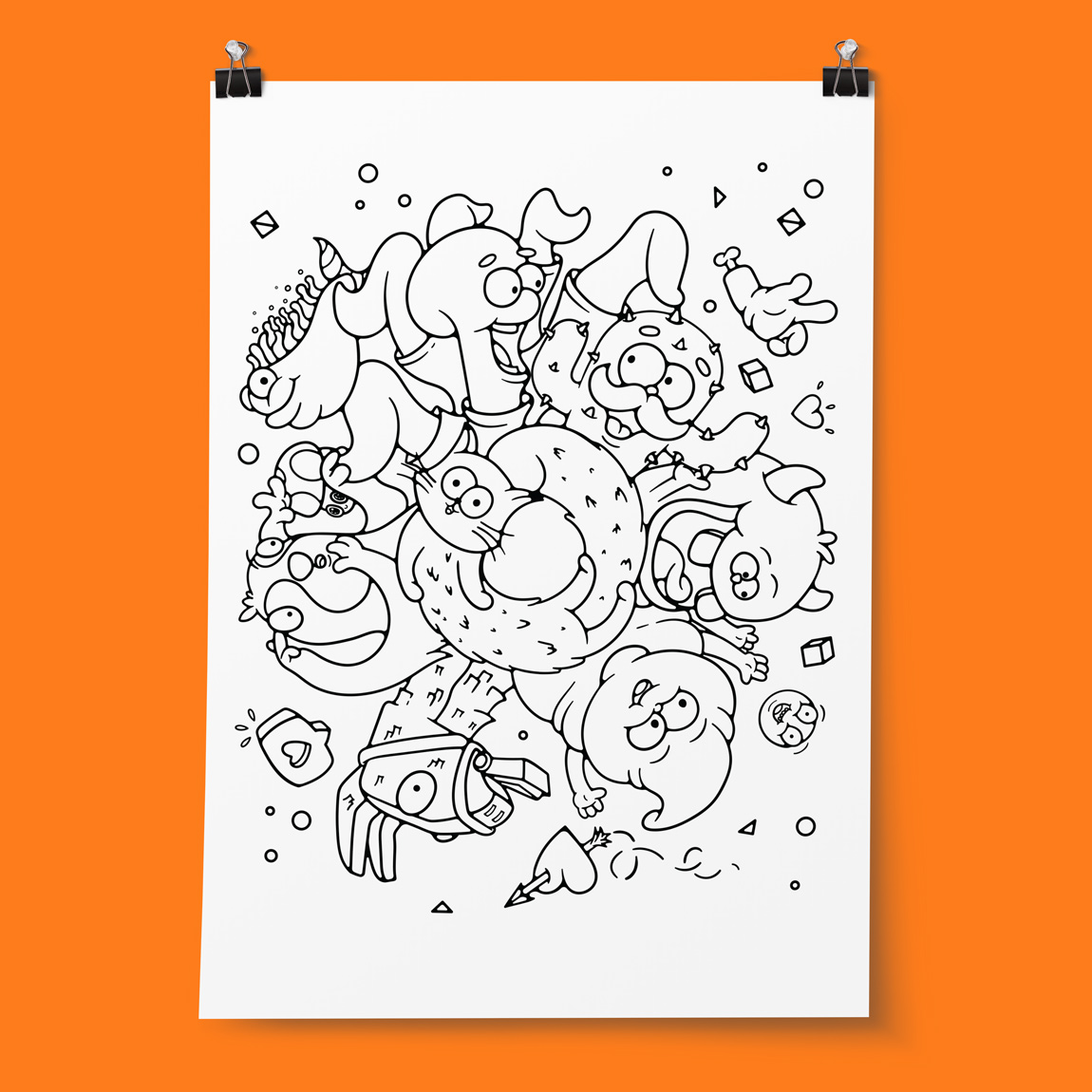Buy a giant Colorable poster